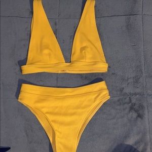 Mustard Yellow High Waisted Bikini